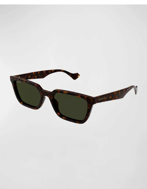 Rectangle Plastic Sunglasses With Logo Detail