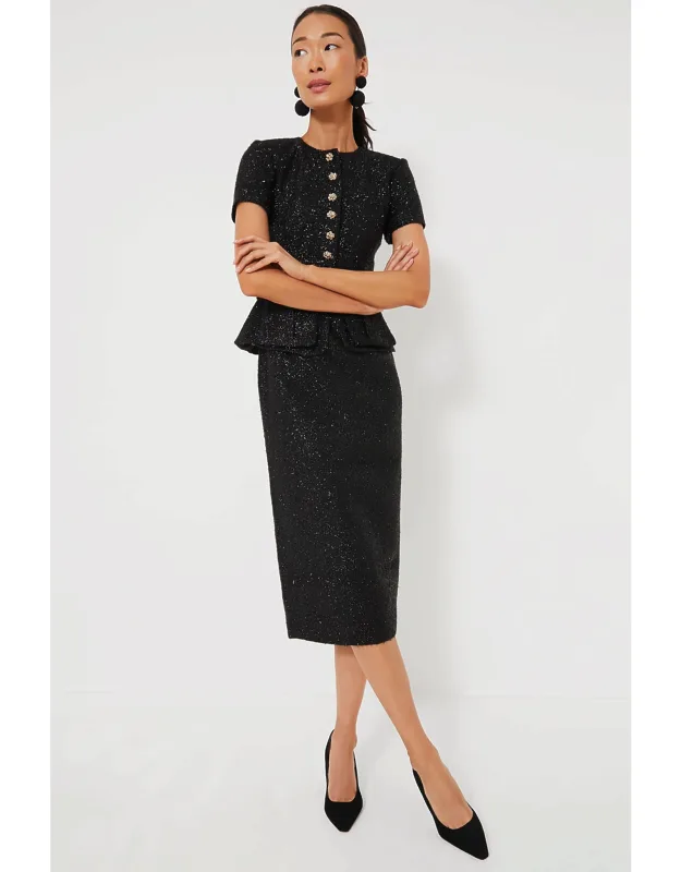Tinsel Boucle Tailored Midi Dress