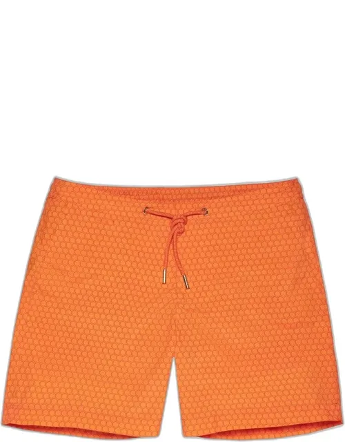 Mid-length Drawcord Swim Shorts