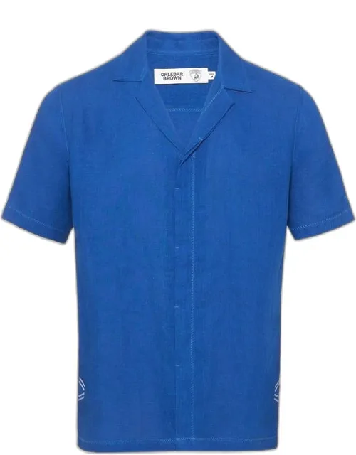 Relaxed Fit Capri Collar Linen Shirt