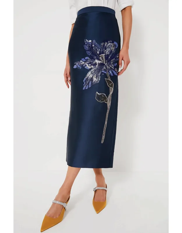 Midi Length Pencil Skirt
