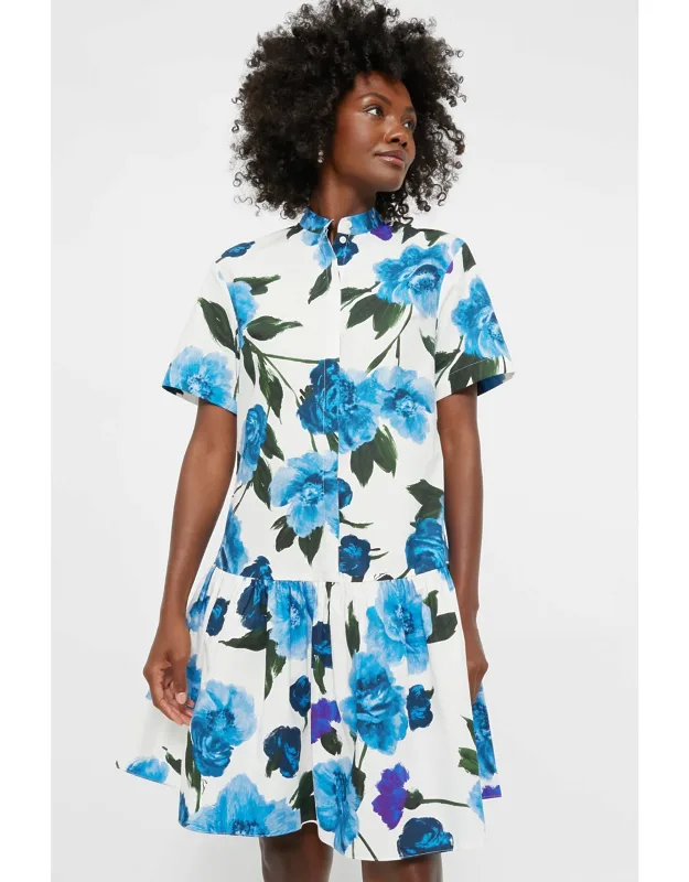 Short Sleeve Button Down Mini Dress