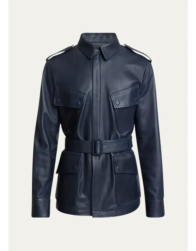 Leather Safari Jacket