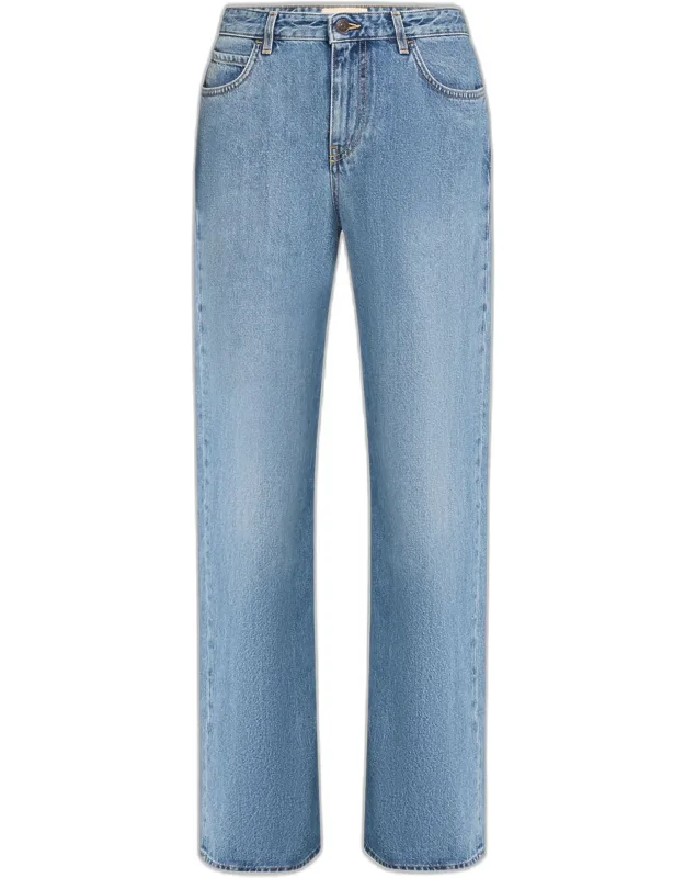 Eglitta Straight Leg Washed Jeans