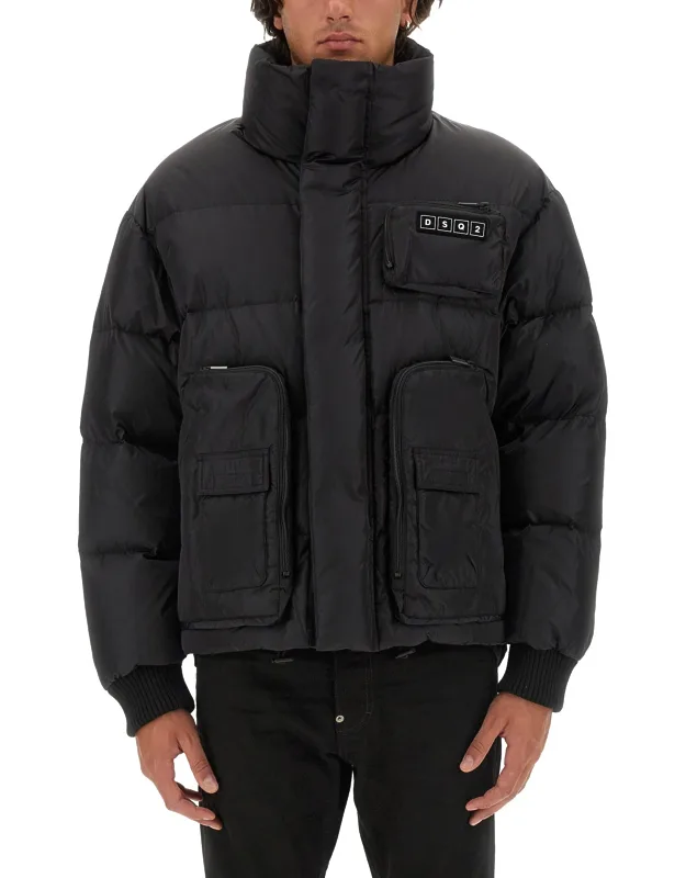 Dsquared Down Jacket With Logo