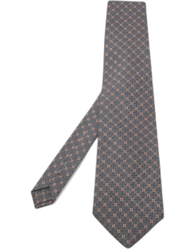 Patterned Silk Traditional Tie