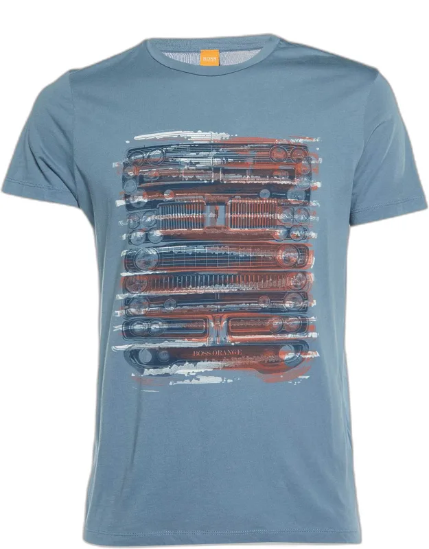 Printed Cotton Talking 2 Crew Neck T-shirt