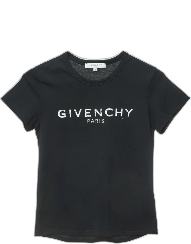 Cracked Logo Print Cotton T-shirt