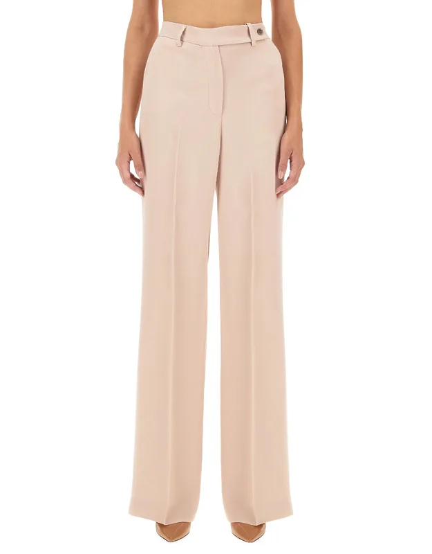 Satin Pants Regular Fit Made In Italy