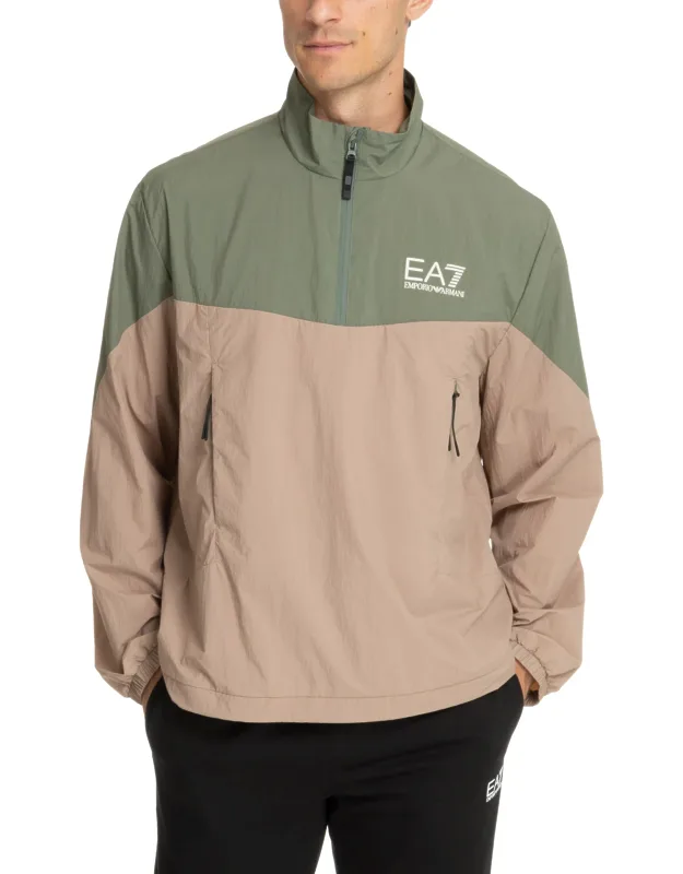 Jacket With Zip Closure And Logo Details