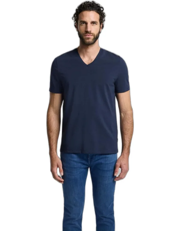 Luxe Performance V-neck Tee - Easy T-shirt Silhouette