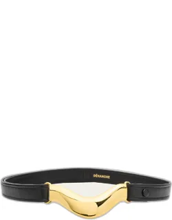 Metal Leather Belt