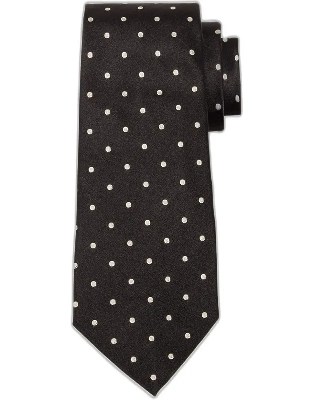 Dotted Satin Tie