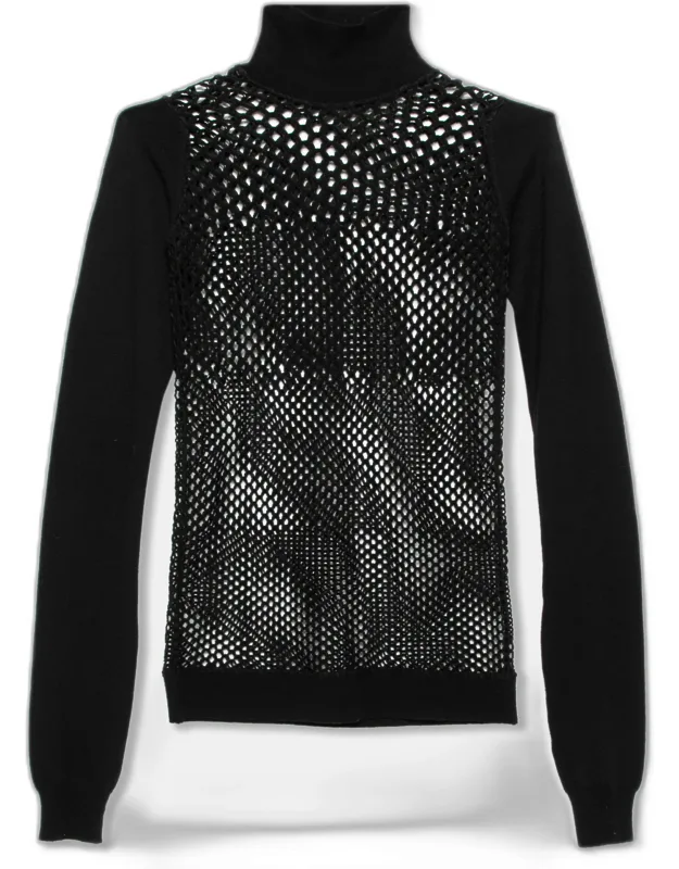 Open Knit Long Sleeve Sweater