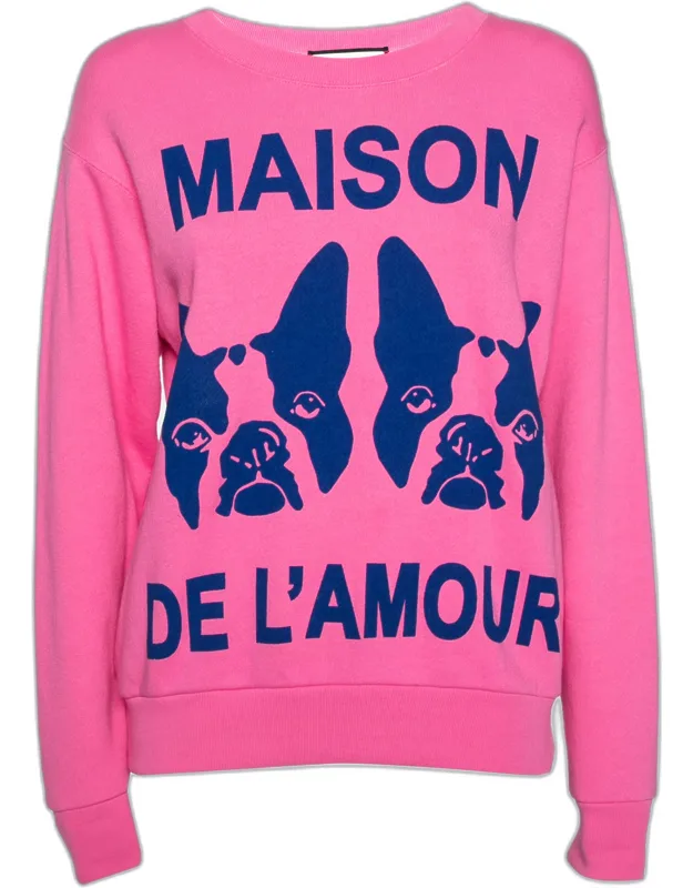 Maison De L'amour Bosco And Orso Printed Cotton Sweatshirt