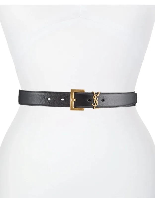 Box Laque Leather Belt