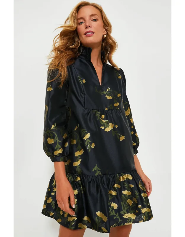 Jasmine Vine Jacquard Dress