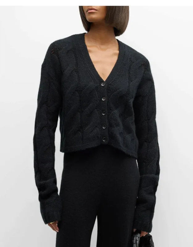 Cashmere Cable-knit Cardigan