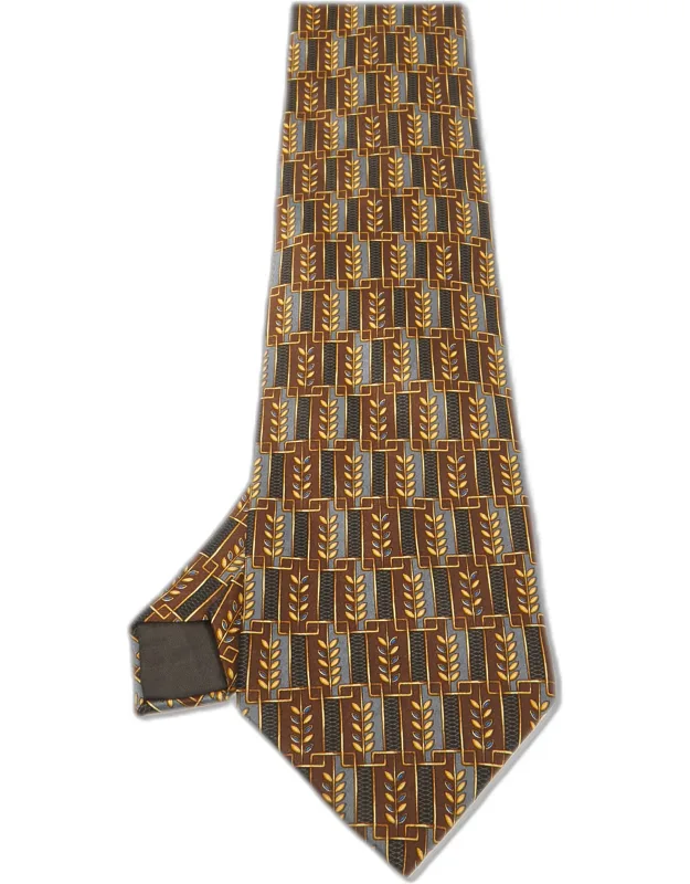 Printed Silk Traditional Tie