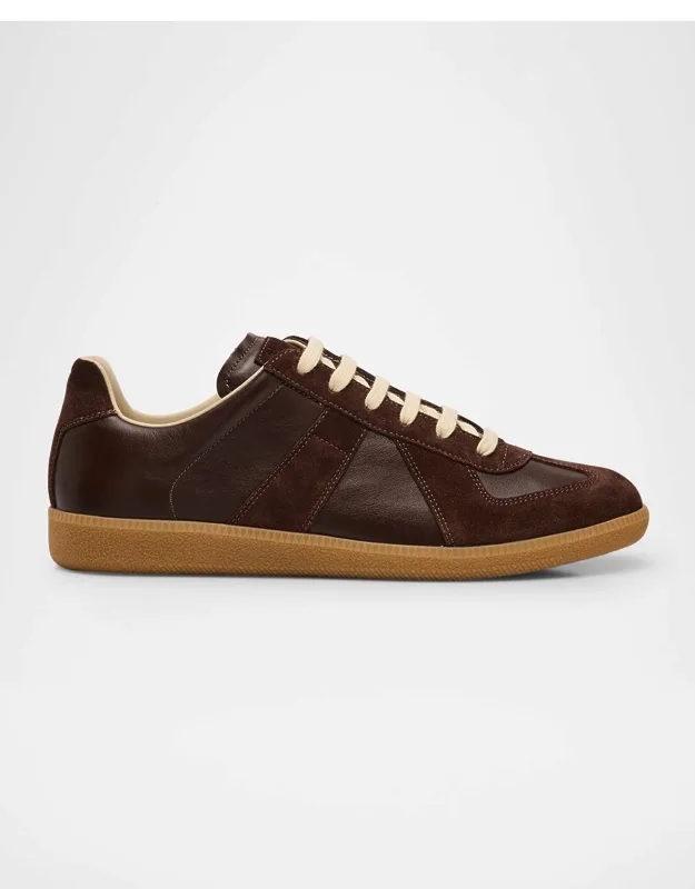 Replica Leather Low-top Sneakers