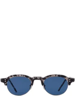Oval Half-rim Sunglasses