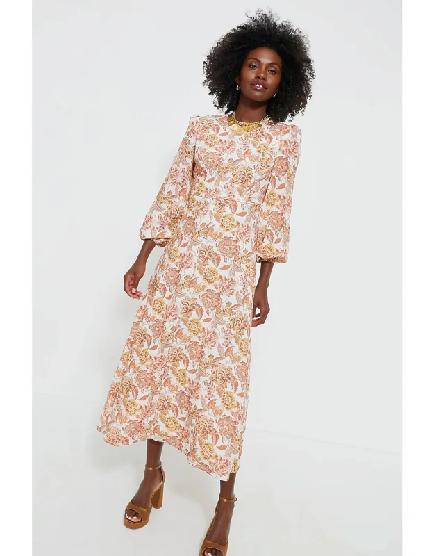 Saffron Floral Maxi Dress
