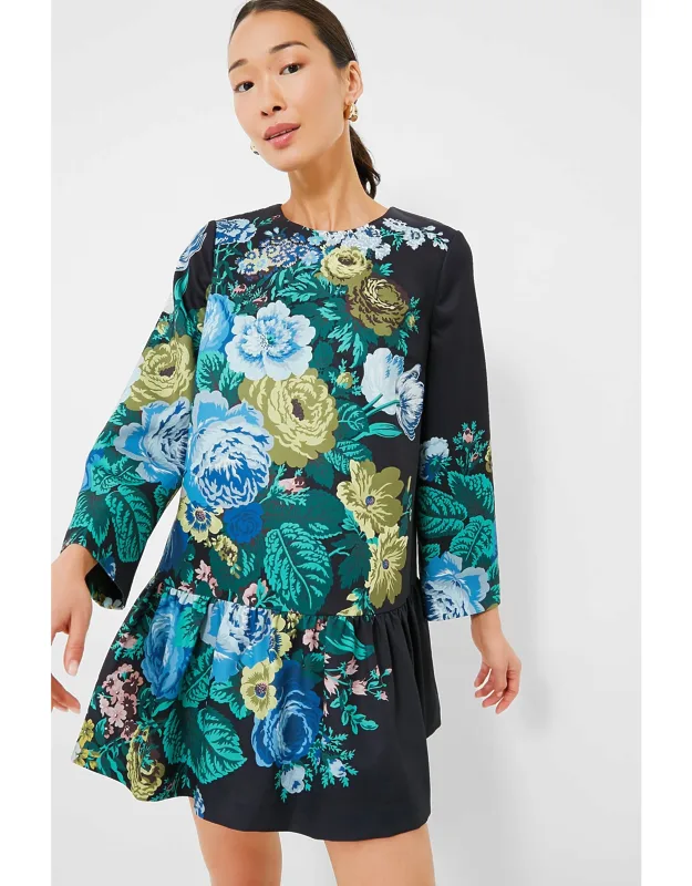 Verdant Floral Pierce Dress