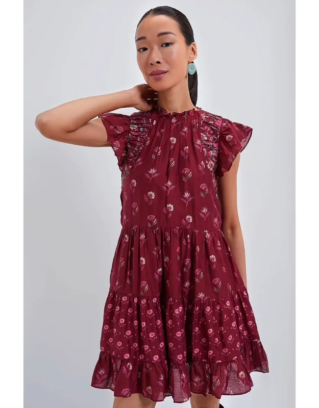 Flutter Sleeve Tunic Dress