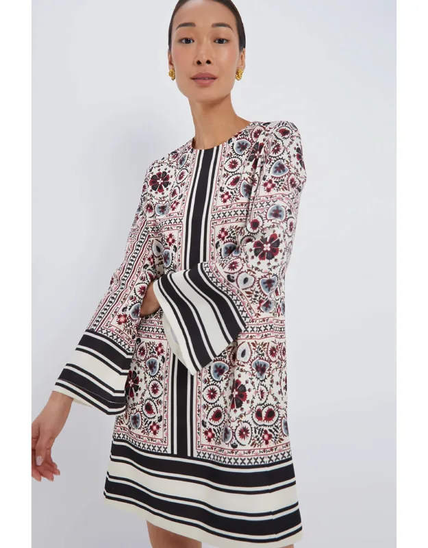 Patchwork Floral Mini Dress