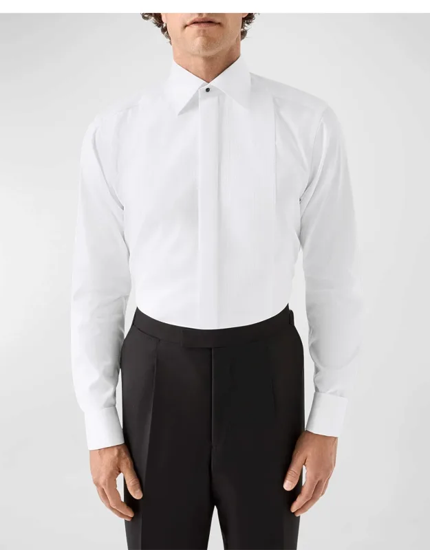 Stripe Bib-front Contemporary Fit Dress Shirt