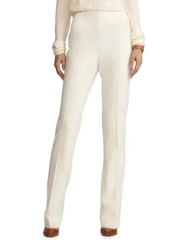 Alandra Straight-leg Wool Pants