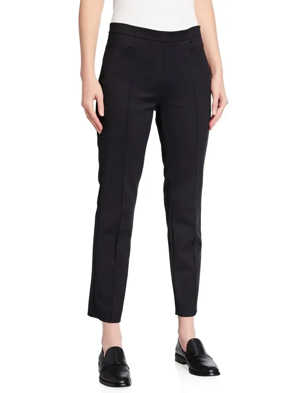 Franca Mid-rise Cropped Pants, Slim-fit Legs