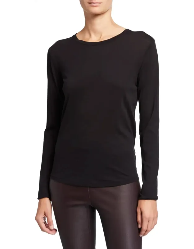 Essential Long-sleeve Crewneck Tee