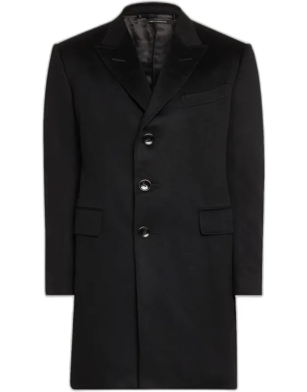 Solid Cashmere Overcoat