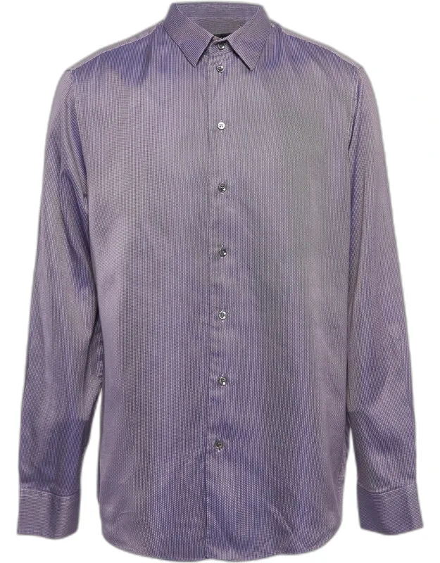 Pattern Cotton Button Up Shirt