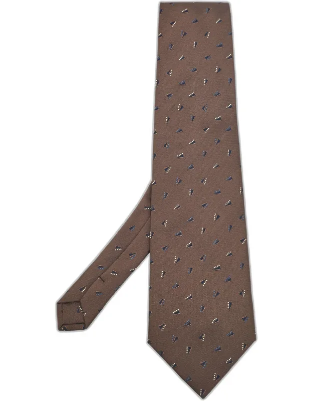Patterned Silk Traditional Tie