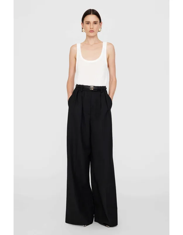Lou Trouser With Ultra-wide Leg And Tailored Construction