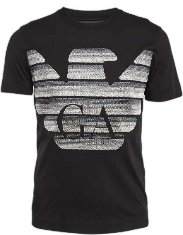 Embroidered Logo Cotton Knit T-shirt