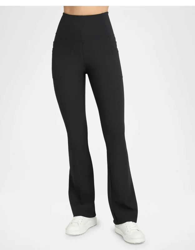 Directional Rib Bootcut Pants