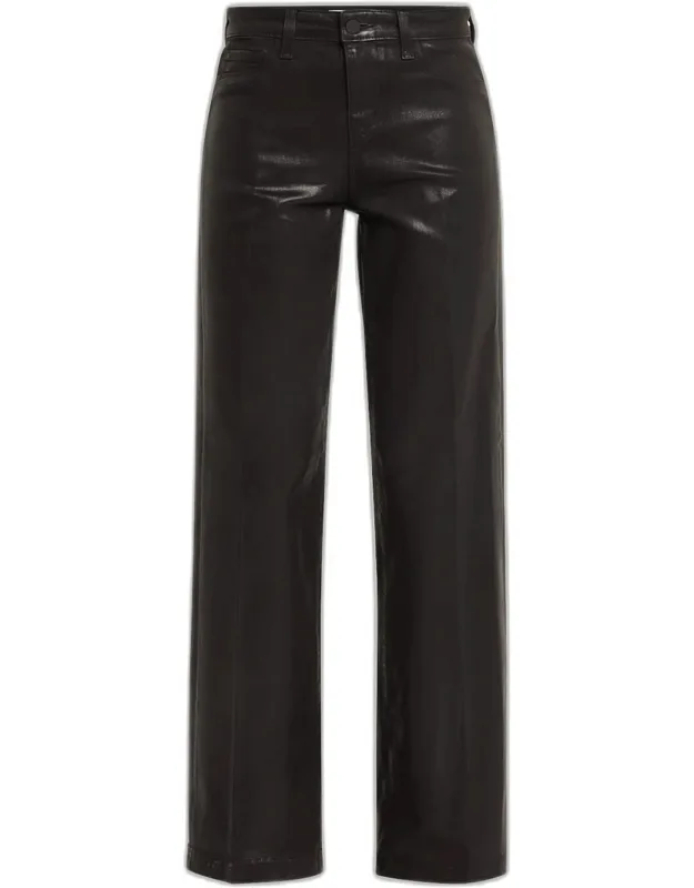 Coated Wide-leg Jeans