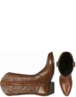 Pull On Plain Toe Cowboy Boots