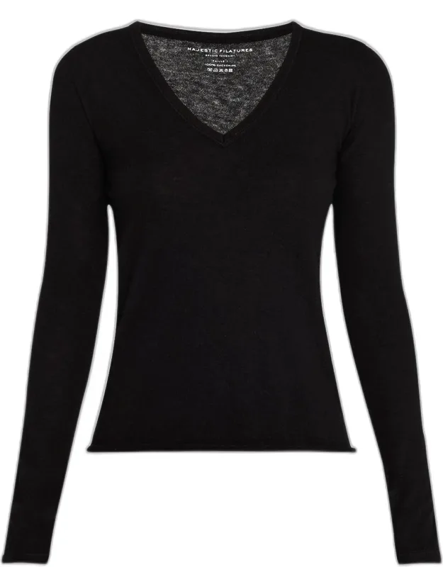 Cashmere V-neck Pullover