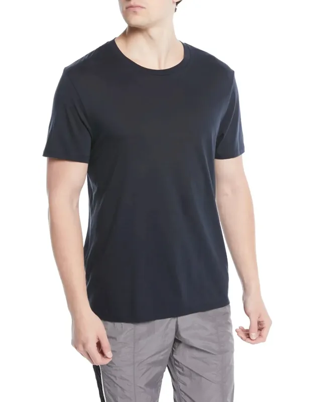 Short-sleeve Pima Crewneck Jersey T-shirt