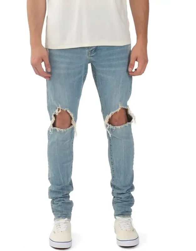 Light Indigo Blowout Slim Jeans