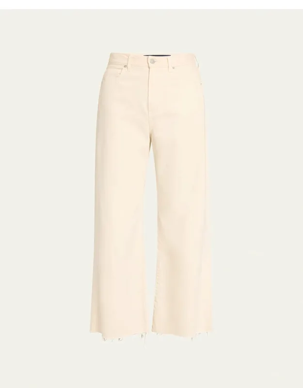 Cropped High-rise Wide Jeans