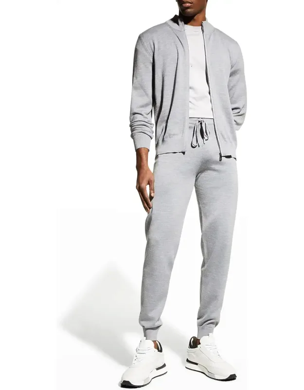 Wool-blend Jogger Pants