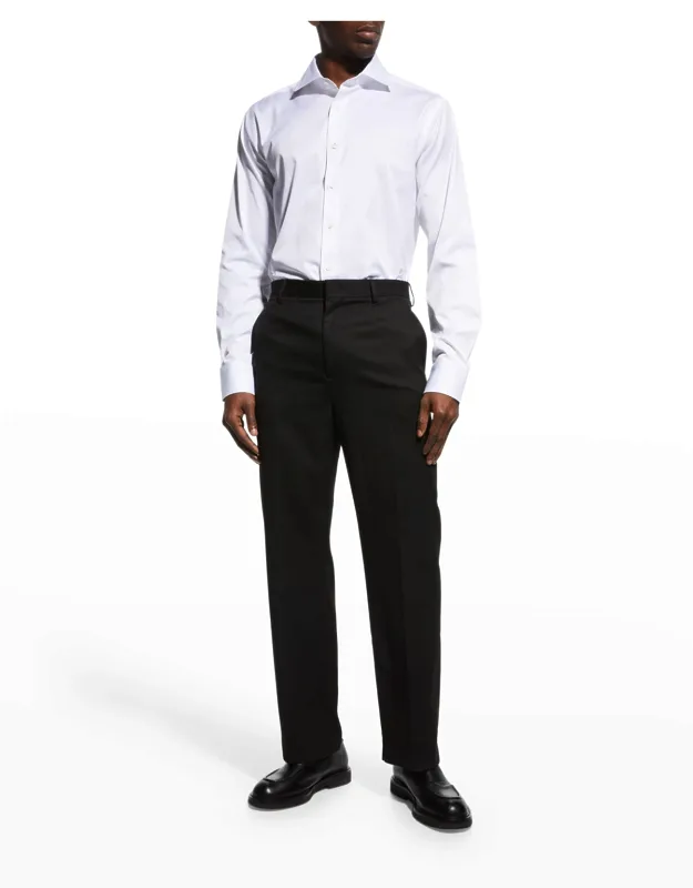Solid Twill Dress Shirt