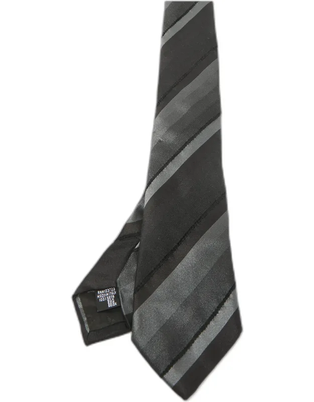 Striped Silk Skinny Tie
