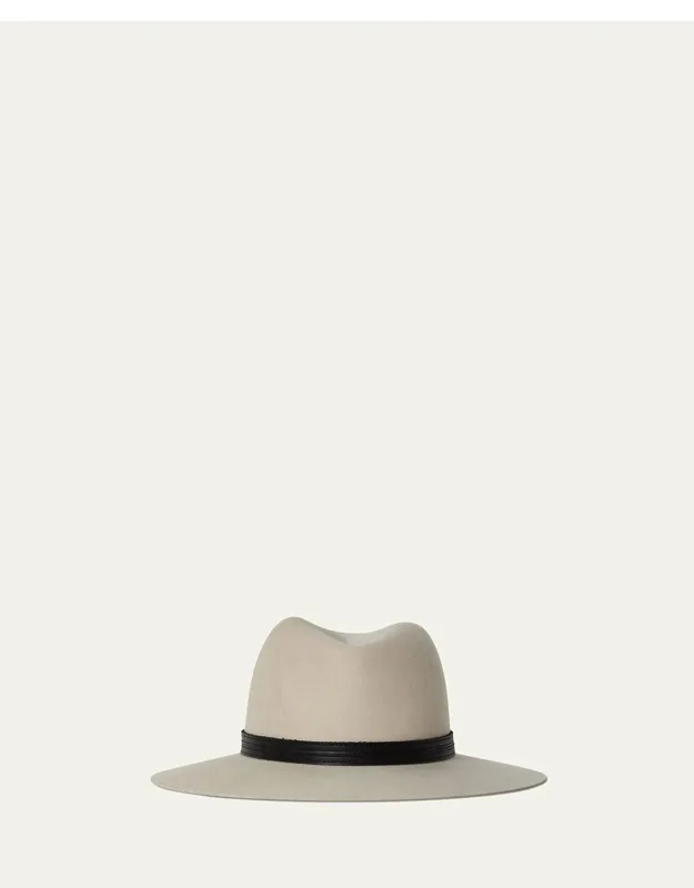 Belted Wool Fedora Hat