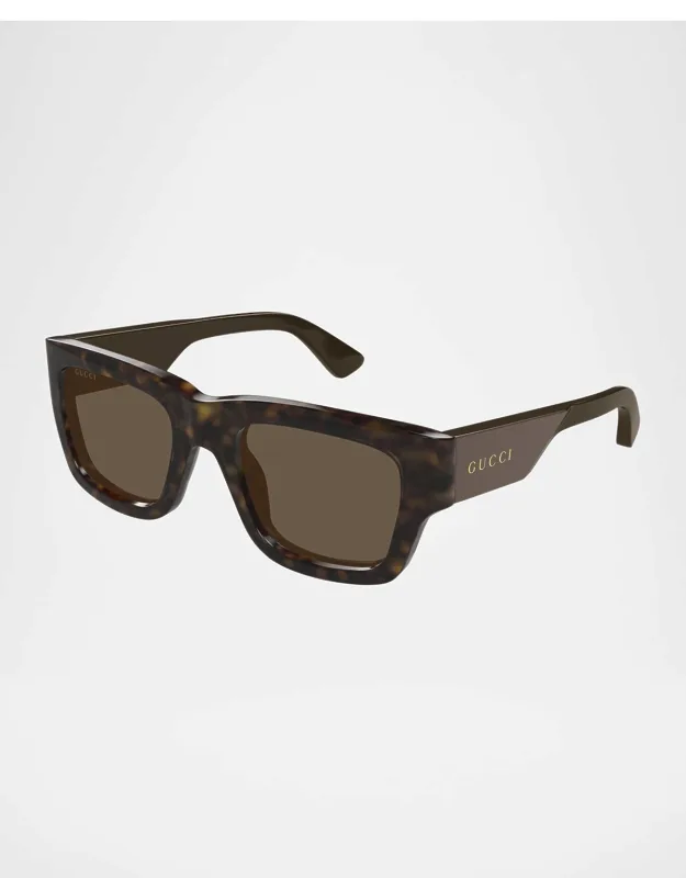 Gg1668sm Acetate Rectangle Sunglasses With Acetate Frames And 100% Uva/uvb Protection